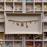 CUSTOM GOLD VERMEIL CHARM BRACELET (x7 CHARMS)
